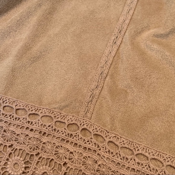 Suede Top with Crochet Detailing - Picture 4 of 5